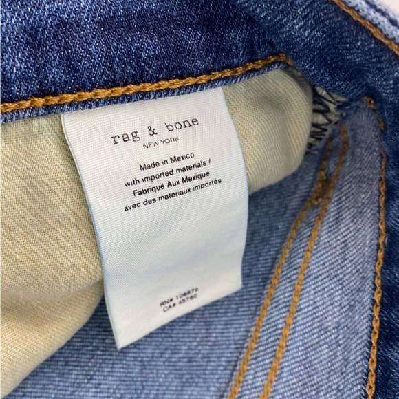 Rag & Bone Cate Mid Rise Skinny Jeans in Juni Dark Wash Womens Size 27 - Picture 6 of 15